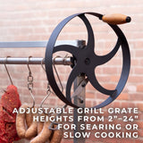 Premium Argentine/Santa Maria BBQ Grill with Wood Fire and Charcoal Grill image 8
