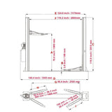 KATOOL KT-H105 Two Post Vehicles Lift 10,000 lbs Capacity image 1
