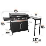 Blackstone 36-in Culinary Cabinet Griddle with Side Table: Versatile Outdoor Cooking in Stainless Steel image 8