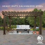 Backyard Discovery 12 ft. x 10 ft. Steel Traditional Pergola image 3