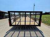 6’4″ x 14 Utility Trailer Powder Coated Dovetail (2) 3500 Axles 7k GVWR image 12