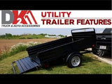 DK2 4.5-ft x 7.5-ft Steel Utility Trailer ( 1639-lb Capacity ) 2491710 image 6
