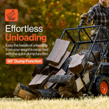 SuperHandy 48V Electric Power Wagon Utility Cart, 660 lb Load, 1000 lb Hauling Capacity image 5
