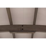 SummerCove 10 ft. x 14 ft. Light Gray Cedar Frame Arched Pergola with Shelves image 11