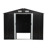 8′ x 10′ Tool Storage Shed Charcoal Black image 0