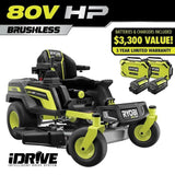 RYOBI 80V HP Brushless 42 in. Battery Electric Cordless Zero Turn Riding Mower Batteries and Charger 80V Batteries 40V image 15