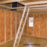 Hampton 12 ft. W x 16 ft. D Wood Storage Shed Kit with Floor (192 Sq. ft.) Installtion Included image 1