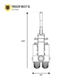 Trailer Valet 10000-lb Capacity Side Wind Trailer Jack TVXL25 image 7