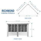 Richmond Modern Steel Cabana Pergola image 2