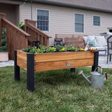 Raised planter 100% authentic teak wood image 0