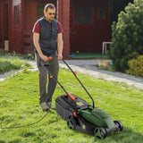 Powerful 12-AMP Electric Lawn Mower, 13.5 Inch Adjustable Cutting Width image 1