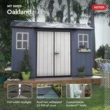 Oakland 11 ft. W x 7.5 ft. D Plastic Storage Shed image 12