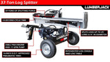 Lumber Jack 37-Ton Gas Log Splitter 208cc OHV Engine (YTL-050-494) image 2