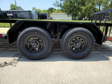 6’4″ x 14 Utility Trailer Powder Coated Dovetail (2) 3500 Axles 7k GVWR image 13