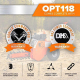 Detail K2 OPT118 18 in. 7 HP Trencher with kohler CH270 Command PRO Commercial Gas Engine image 6