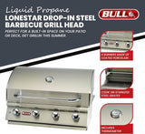 Bull 30″ Lonestar Select Stainless Steel Drop-In Grill image 4