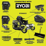 RYOBI 80V HP Brushless 42 in. Battery Electric Cordless Zero Turn Riding Mower Batteries and Charger 80V Batteries 40V image 4