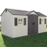 Lifetime Storage Shed: lifetime Garden Building Shed – 15′ X 8′ – Gray image 1