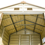 DuraMax 8ft x 6ft Storeall Vinyl Shed with Foundation Kit and window image 8