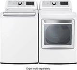 LG – 5.5 Cu. Ft. Smart Top Load Washer with TurboWash3D – White image 6