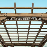 12×10 Fairhaven Pergola, Rustic Finish image 2