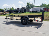 5×12 Powder Coated Dovetail Utility Trailer 3500lb Axle image 2