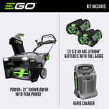 EGO SNT2102 21″ Cordless Snow Blower Kits image 1