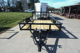 6′ 4″ x 10 Utility Trailer Dovetail Powder Coated With Gate 3,500lb Axle image 2