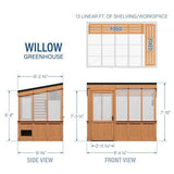 9×6 Willow Greenhouse image 27