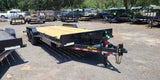 22 Foot Big Tex Super Duty Tandem Axle with Mega Ramp Black Equipment Trailer (16ET-19BK+3MR) image 1