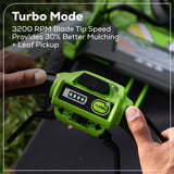 Greenworks 60V 21″ Self Propelled Lawn Mower with (1) 8.0 Ah Battery & Rapid Charger 2546402 image 16