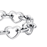 Women’s Heart Chain Bracelet Stainless Steel