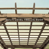 14×10 Fairhaven Pergola Rustic Finish image 1