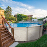 Aquarian 21ft x 52in Round Steel-Frame Above Ground Swimming Pool – Phoenix Series, DIY Outdoor Backyard Pool image 3