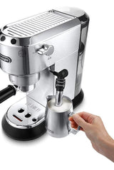 De’Longhi – DEDICA Espresso Machine with 15 bars of pressure and Milk Frother – Metal image 3