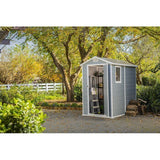 Keter Manor 4 ft. W x 6 ft. D Vertical Resin Outdoor Storage Shed Ideal For Patio image 4