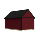 Hampton 12 ft. W x 16 ft. D Wood Storage Shed Kit with Floor (192 Sq. ft.) Installtion Included image 7