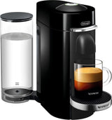 De’Longhi – Nespresso Vertuo Plus Deluxe Coffee and Espresso Maker by De’Longhi, Piano Black with Aeroccino Milk Frother – Piano Black image 2