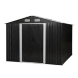 8′ x 10′ Tool Storage Shed Charcoal Black image 2