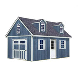 Hampton 12 ft. W x 16 ft. D Wood Storage Shed Kit with Floor (192 Sq. ft.) Installtion Included image 6