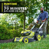 RYOBI 40v Hp brushless 21″ self-propelled AWD dual-blade mower kit image 7