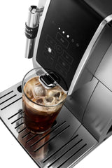 De’Longhi – Dinamica TrueBrew Over Ice Fully Automatic Coffee and Espresso Machine- Chrome and Black image 2