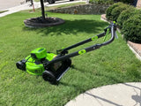 Greenworks 80V 21-Inch Self-Propelled Lawn Mowers. image 3