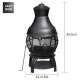 HeatMaxx 45 in. Outdoor Wood-Burning Chiminea image 1