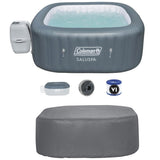 Coleman 6 – Person 114 – Jets Plastic Square Inflatable Hot Tub in Gray image 1
