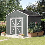 Rookwood 10 ft. W x 8 ft. D Solid + Manufactured Wood Storage Shed with Floor image 3