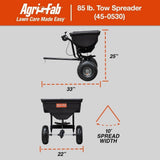 Agri-Fab 45-0543 Tow-Behind 100 lb Lawn & Garden Spiker Seeder Spreader image 6