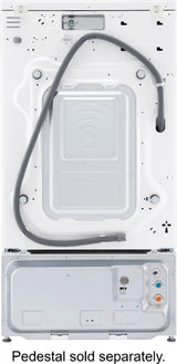LG – 5.0 Cu. Ft. High-Efficiency Stackable Smart Front Load Washer with Steam and Built-In Intelligence – White image 1