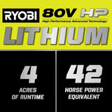 80V Max HP Lithium 54″ Brushless Electric Zero Turn Lawn Mower image 23
