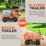 SuperHandy Electric-Assist Garden Cart, 5.7 Cu Ft, 440 lbs Load, All-Terrain Wheels image 1